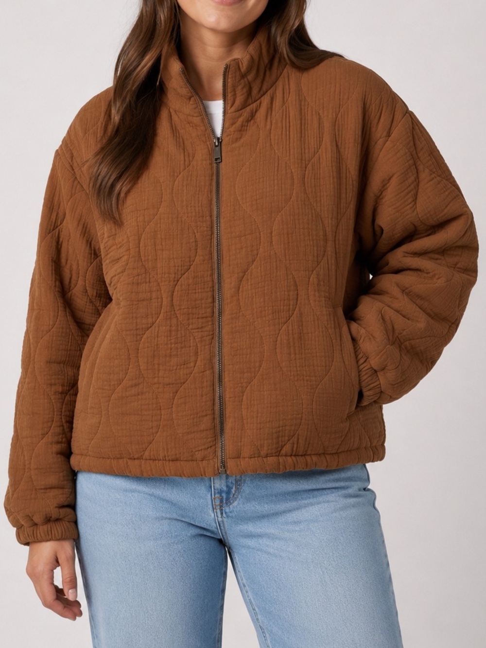 Good Hart Convertible Quilted Jacket Vest, Size Medium